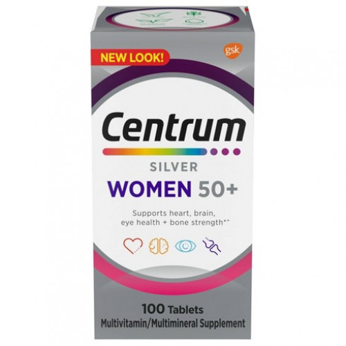 Vitamin tổng hợp cho nữ từ 50 tuổi Centrum Silver Women 50+ 100 viên